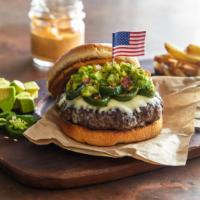 Green and Hot Burger · Pepper jack, grilled jalapeno, guacamole, Sriracha aioli.