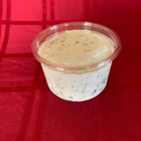 Yogurt Cucumber salad · Yogurt, cucumber, fresh garlic and dried mint.