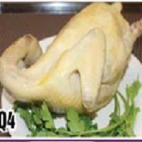 Q4. Steamed Chicken · Served in ginger & green onion sauce.