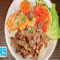 R5. Grilled Pork and Shrimp on Rice · 