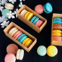 Macarons · Different flavors subject to availability: Pistachio, Nutella, Strawberry, Cherry, Caramel, ...