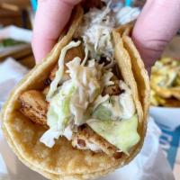 Fish Taco · grilled wild-caught fish, cabbage, chipotle mayo