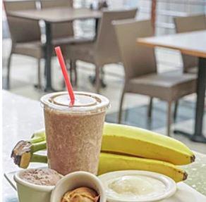 Peanut Butter Cup · Nonfat milk, nonfat yogurt, banana, peanut butter and 25 gm of isopure chocolate protein.