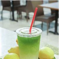 Refreshing Green Lemonade · Fresh squeezed lemonade with a shot of our juice liquid spinach.