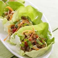 Lettuce Wrap  · Fresh lettuce filled with chicken, carrots, shiitake mushrooms, and water chestnuts, served ...