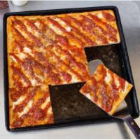 Grandma Pizza · Square, super thin, crispy crust with Parmesan and marinara (9 square slices)
