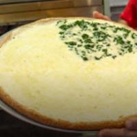 White Pizza · Made with ricotta, mozzarella and parmesan cheese