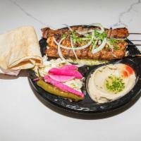 Combo Kabob Plate Lunch Special  · Chicken, beef, lule, salad, hummus, rice and pita bread.
