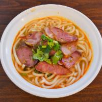Spicy Pork Sausage Rice Noodles · 