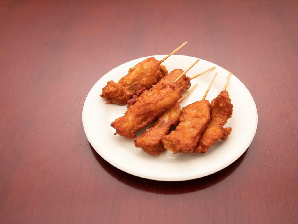 5. Four Pieces Chicken Teriyaki · Marinated or glazed in a soy based sauce. 
