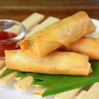 Spring Roll · Deep fried crepes wrapped with shredded vegetables and spices