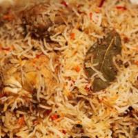 Gongura Biryani · Slow steam-cooked Biryani with special Gongura (highly nutritious leaves)