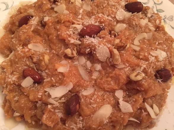 Double Ka Meetha · Bread pudding, served with a garnish of cashews, pistachio, almonds, and other dry fruits