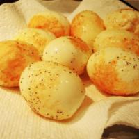 Fried Eggs · Golden brown fried eggs.