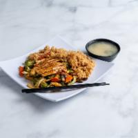Chicken Teriyaki · Served with soup, salad and 1 white rice.