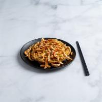Chicken Yaki Udon · Udon noodle and vegetable stir fry.