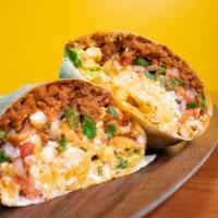 California Burrito · Flour tortilla, choice of vegan meat, pico, cream, shredded cheese, guacamoles & fries