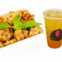 Combo 1 · Popcorn Chicken + 24oz Jasmine Green Tea (50% Sweet)