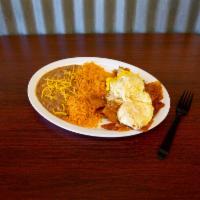 Chilaquiles Plate · Chilaquiles in green or red sauce, scrambled or over medium eggs.