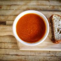 Spicy Tomato Soup · Slice of Pugliese Bread