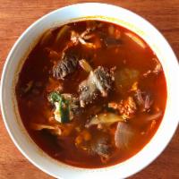 9. Yukgaltang · Signature beef short ribs in spicy stew.