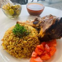 Lamb shanks  · Over  Rice With soup and salad 