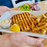 Grilled Chicken Fillet Platter · Grilled chicken fillets (2).All platters served with Tzatziki sauce or Niko's sauce, a side ...