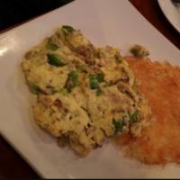 Farm Egg Breakfast* · 2 eggs, fried or scrambled. Served with our hash browns. Add protein for an extra charge. Gl...