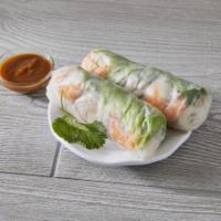 4. Goi Cuon · 2 pieces. Spring roll with pork, shrimp and vegetable vermicelli rolled in rice paper.