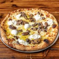 Tuscan HIlls · White pizza: burrata and mozzarella cheese, mushrooms and black truffle powder--- choices of...