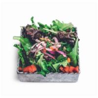 Mixed Greens Salad (Large) · Fresh organic greens mix with homemade balsamic vinaigrette.