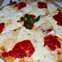 Cauliflower Pizza 12'' Size Only · Fresh Mozzarella, Tomato Sauce, and Mozzarella Cheese
12