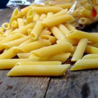 Penne Pasta · Narrow tube shaped pasta.