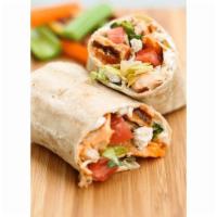 Buffalo Chicken Wrap · Buffalo chicken, ranch or blue cheese, onions, tomatoes, and lettuce.