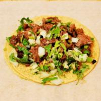 Carne Asada Taco · Served with onions and cilantro, Please specify exactly what you would like.