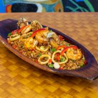 Seafood Fried Rice (Chaufa) · Chaufa. This entree item does not include any sides (it already comes with rice).