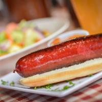 Texas Hot Link Sandwich · Spicy Texas Style sausage.