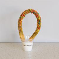 Rainbow Loop · Matcha glaze and Fruity Pebbles.