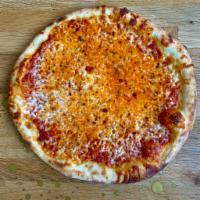 Kids Cheese Pizza · Red sauce and mozzarella. Add pepperoni for an additional charge.