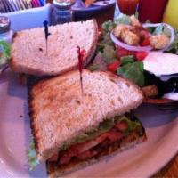 BLAT · Crisp Bacon, Lettuce, Tomato, Avocado, Mayo, on Toasted Sourdough