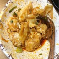 Spicy Wonton · House-made pork wonton with spicy soy sauce.
