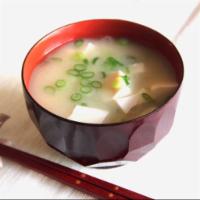 Miso Soup* · Tofu, Seaweed, Scallions