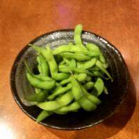 Edamame · Boiled soy beans.