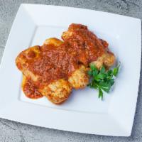 Golubtsy · Stuffed cabbage with ground meat.