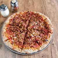 Meatlovers Pizza · Pepperoni, ham, Italian sausage and bacon.