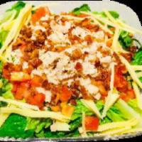 Club Salad · Pan Roasted Turkey Breast, Bacon, Diced Tomatoes & Swiss Cheese with Romaine and Your Choice...