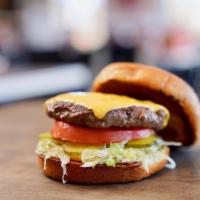 Cheeseburger · American cheese, lettuce, tomato, pickles, onion, ketchup, mustard, mayo. Add-ons for an add...
