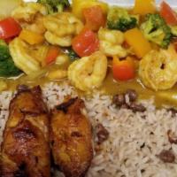 Curry Chicken Dinner · Curry seasoned dish.
