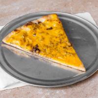 Cheese Steak Pizza · Savory pie with a dough base topped with sauce and cheese. 