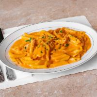 Penne with Vodka Sauce · Narrow tube shaped pasta. Add protein for an additional charge. 